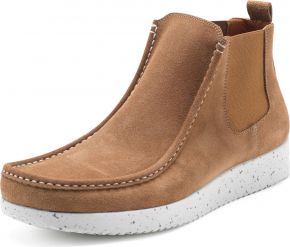 Nature Footwear Men ankle boots suede toffee Albert