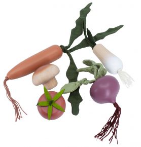 Sebra wooden toy veggies set 6 pcs