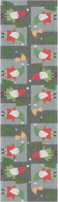 Ekelund Christmas & Winter Tomtenissar table runner (oeko-tex) 35x120 cm multicolored , red