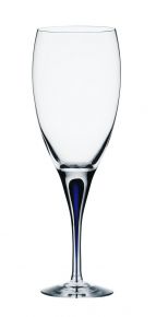 Orrefors Intermezzo blue white wine glass 25 cl