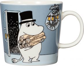Moomin by Arabia Moomins Moominpapa cup / mug 0.3 l blue grey, cream white, multicolored