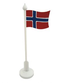scandinavian-lifestyle table flag of Norway height 32 cm