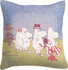 Ekelund Moomin house cushion cover (eco-tex) 40x40 cm multicolored