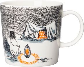 Moomin by Arabia Moomins True to its origins Sleep Well cup / mug 0.3 l cream white, black, blue, or