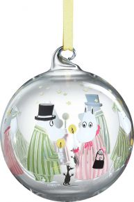 Muurla Moomins Pyjamas Christmas tree bauble front & back decorated Ø 9 cm