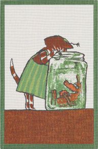 Ekelund Pettson & Findus Curious tea towel (oeko-tex) 40x60 cm multicolored