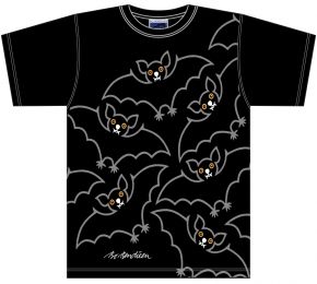 Bo Bendixen Unisex T-Shirt black Bat