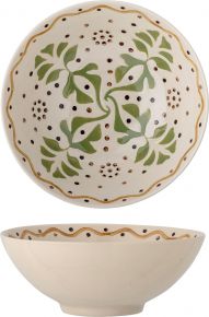 Bloomingville bowl Ø 19 cm 0.86 l cream, green, brown Heikki