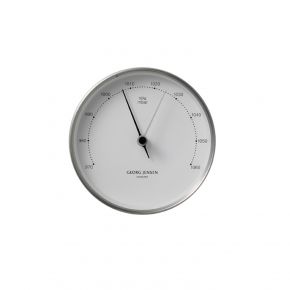 Georg Jensen Henning Koppel steel white barometer Ø 10 cm