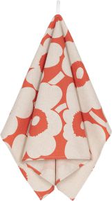 Marimekko Unikko tea towel (oeko-tex) 43x70 cm orange, linen