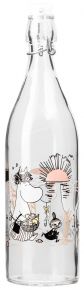 Muurla Moomin beach glass bottle closable 1 l