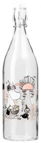 Muurla Moomins beach glass bottle closable 1 l