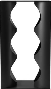 Georg Jensen Alfredo wine rack steel height 33.6 cm width 12 cm length 19 cm midnight black