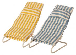 Maileg doll toy for mouses beach chair set of 2