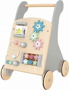 Jabadabado baby walker with motor skills games wood 35x29x47 cm