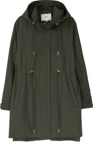 Makia Clothing Ladies rain jacket long with hoodie Hailey