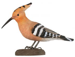 Wildlife Garden DecoBird Eurasian Hoopoe hand carved