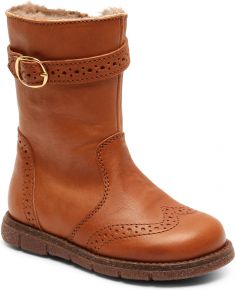 Bisgaard girls Kids boots with zipper / lambskin Noli