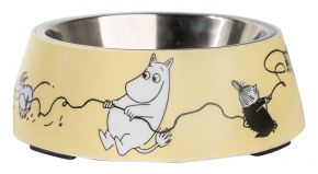 Muurla Moomin Pets feeding bowl height 5.5 Ø 17.5 cm yellow