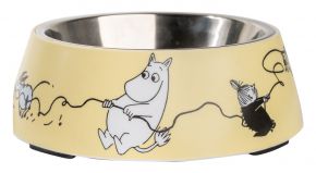 Muurla Moomins Pets feeding bowl height 5.5 Ø 17.5 cm yellow