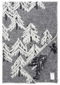 Lapuan Kankurit Kuusi (fir bundle) woollen blanket (oeko-tex) 130x200 cm grey, white
