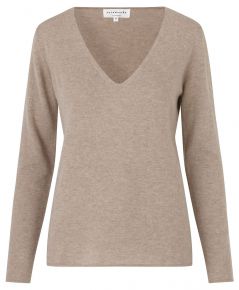 Rosemunde Copenhagen Ladies wool / cashmere sweater with V-neck Laica