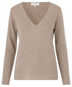 Rosemunde Copenhagen Ladies wool / cashmere sweater with V-neck Laica