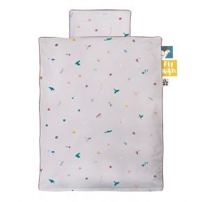 Sebra Singing Birds bed linen baby 80x100 cm