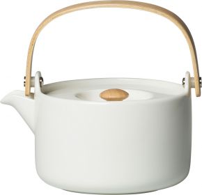 Marimekko Oiva teapot with strainer 0.7 l white