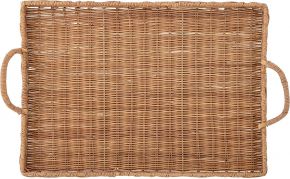Bloomingville tray with handle 36x50 cm rattan natural Nevin