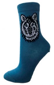 Bo Bendixen Unisex socks denim Wolf