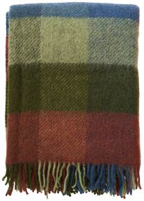 Klippan Gotland woollen throw 130x200 cm (oeko-tex) checked