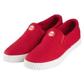 Nokian Footwear Ladies Canvas Slip on Sneaker Hai red
