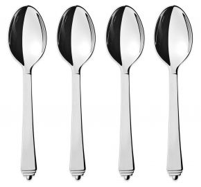 Georg Jensen Pyramid tea spoon / children spoon long 4 pcs polished