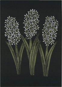 Ekelund Christmas & Winter Oriental Hyacinth Tea Towel (oeko-tex) black, green