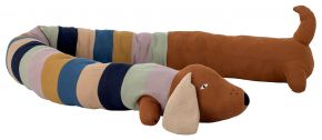 Bloomingville Mini dog cushion / cuddly toy length 200 cm brown multicolored