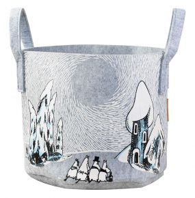 Muurla Moomin snowy valley storage basket made of recycled PET height 31 cm Ø 35 cm