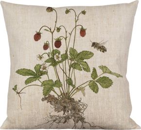 Emma Sjödin cushion covern 47x47 cm cm Woodlands Strawberries & Honeybee