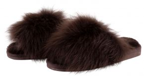 Shepherd of Sweden Ladies Slipper Fur with Rubber Sole Tessan