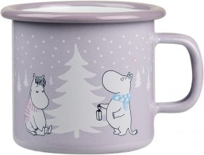Muurla Moomin Snowfall mug 0.25 l enamel lilac