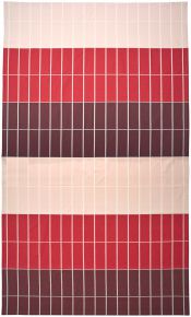 Marimekko Tiiliskivi (brick) tablecloth 156x280 cm burgundy red, pink, off-white
