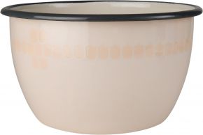 Muurla Vappu bowl enamel 2 l beige, orange, black