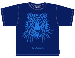 Bo Bendixen Unisex Kids t-shirt dark blue Tiger