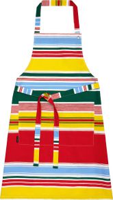 Marimekko Paraati (parade) apron (eco-tex) white, multicolor