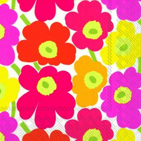 Marimekko Unikko small paper napkin 33x33 cm 20 pcs