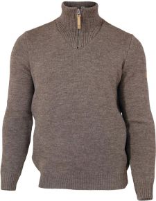 Ivanhoe of Sweden Men Woollen Sweater with collar & zipper (undyed wool) NLS Elm
