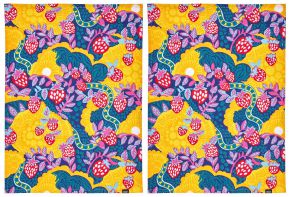 Vallila Jemma tea towel (eco-tex) 50x70 cm blue, pink, red, yellow 2 pcs
