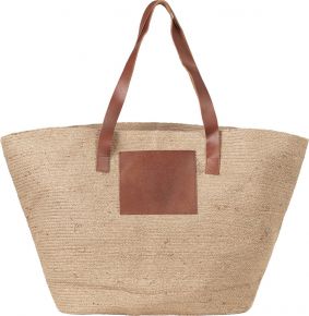 Rosemunde tote bag B0348 height 36 cm, width 60 cm, depth 15.5 cm natural