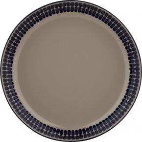 Marimekko Alku (beginning) Oiva plate with high edge Ø 20.5 cm terra, dark blue