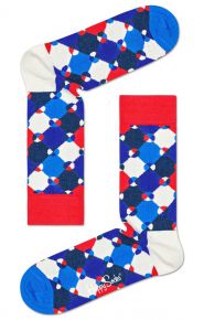 Happy Socks Unisex socks Diamond Dot blue, red, white